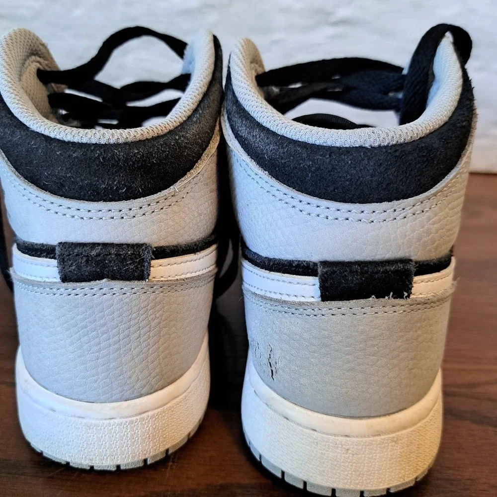 Jordan 1 Mid SE Elephant Toe Kids Shoes Black Grey DM6216-016 Size 4Y